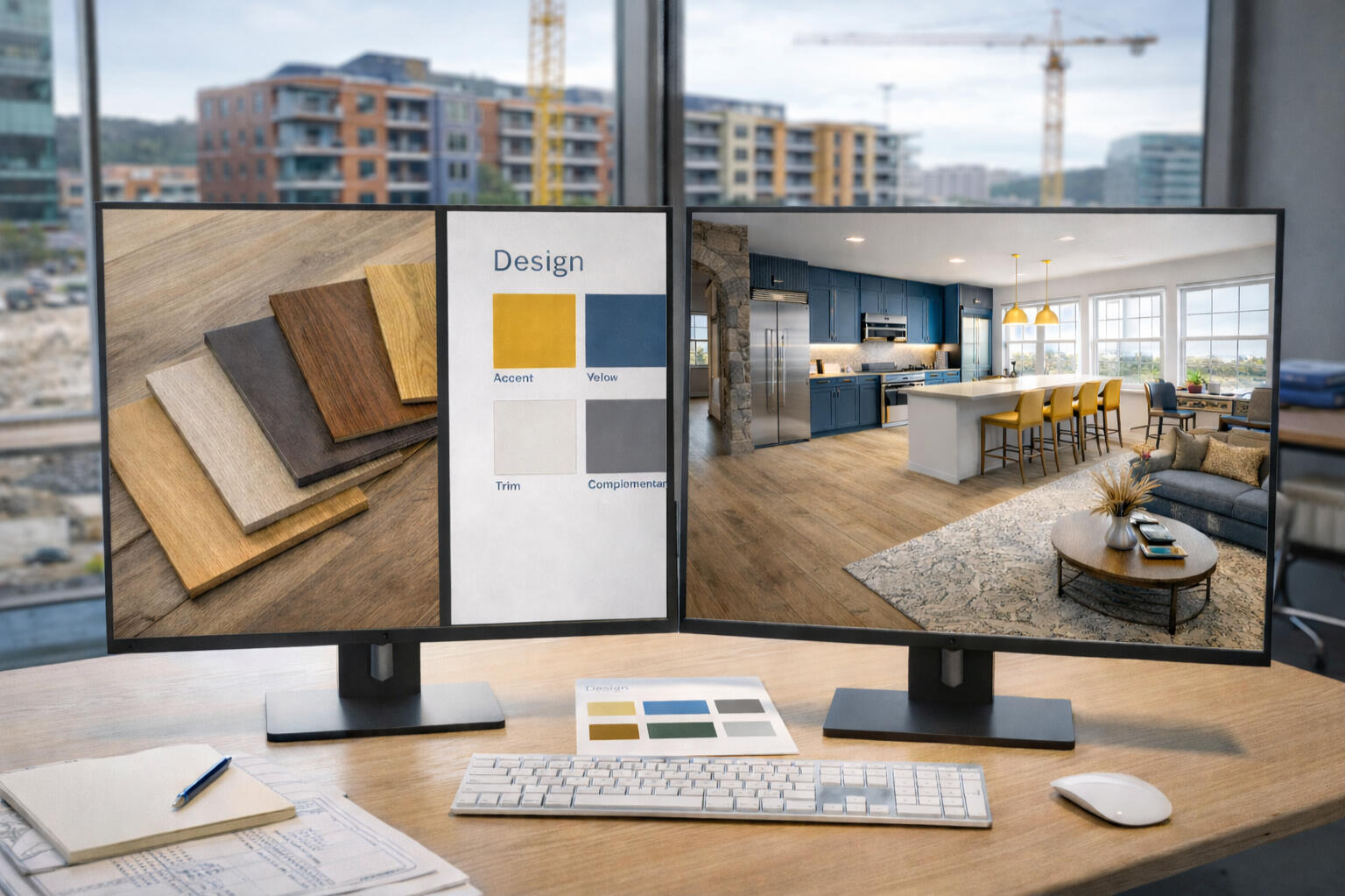Design & Selection Avoids costly change orders by visualizing finishes and materials early.