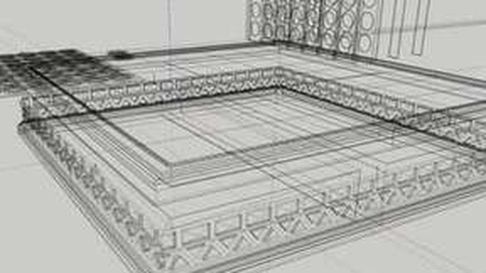 Chessboard · wireframe, furniture and cnc design by QT3D
