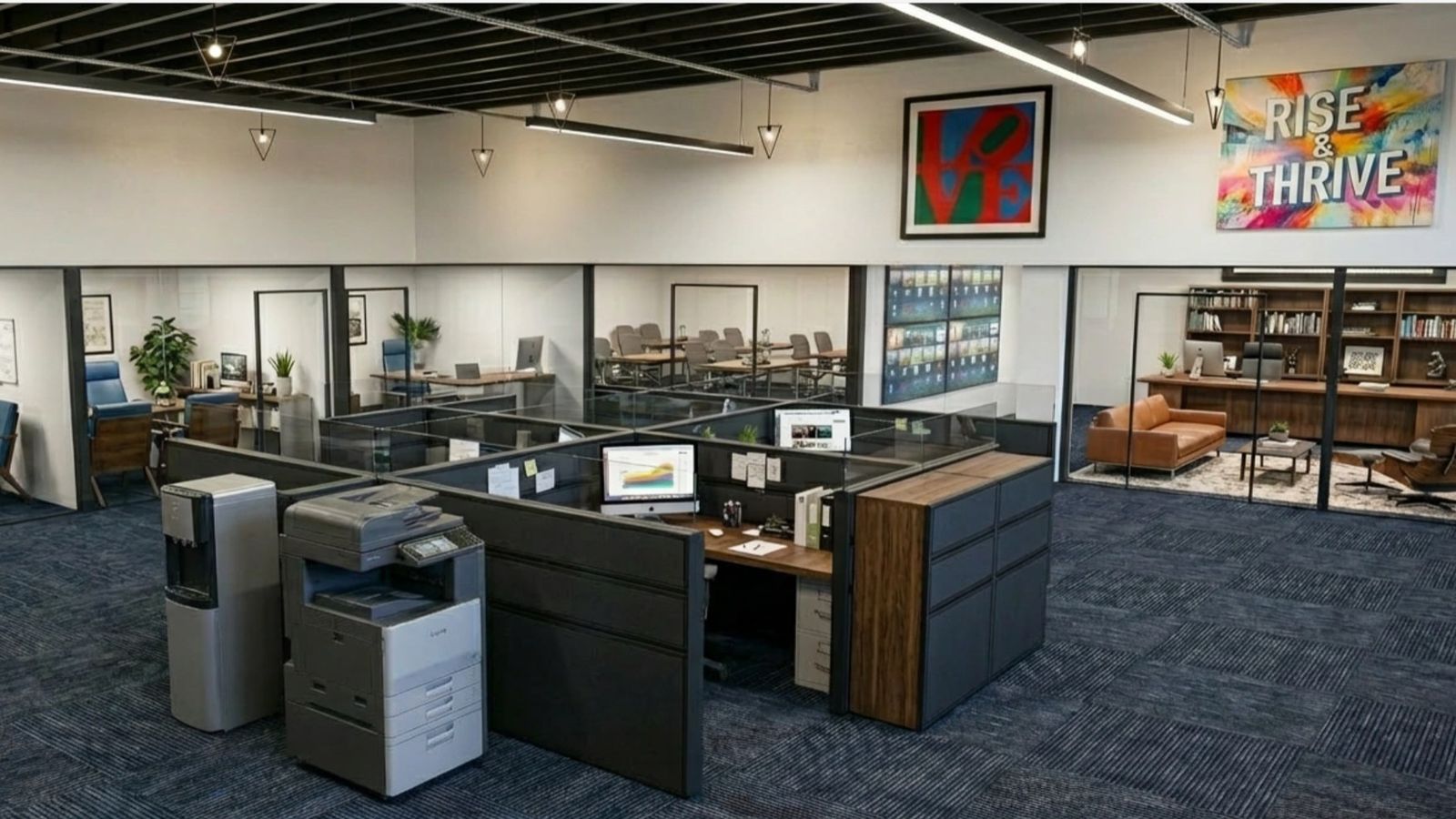 6,000 sf office suite · finished interior, mixed use and commercial renders by QT3D